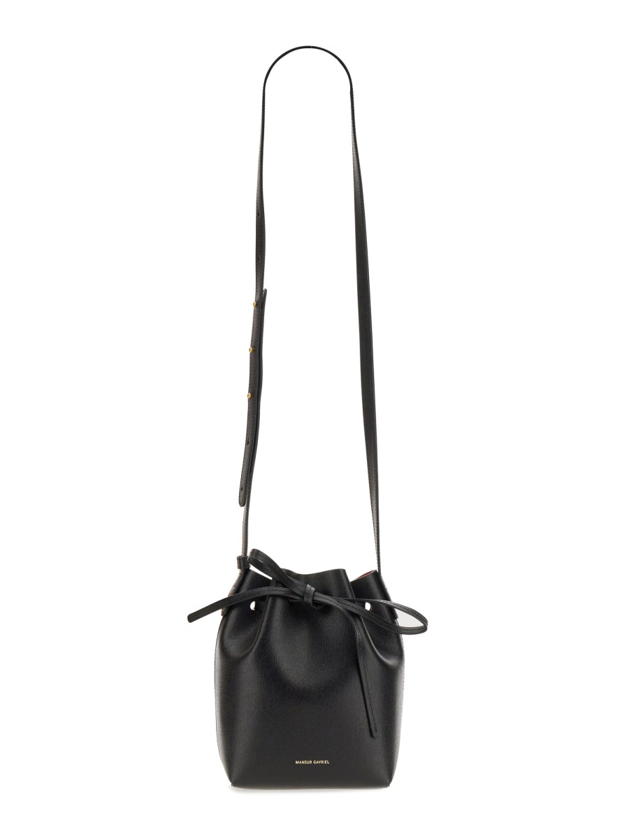 MANSUR GAVRIEL - MINI MINI SAFFIANO LEATHER BUCKET BAG - Eleonora Bonucci