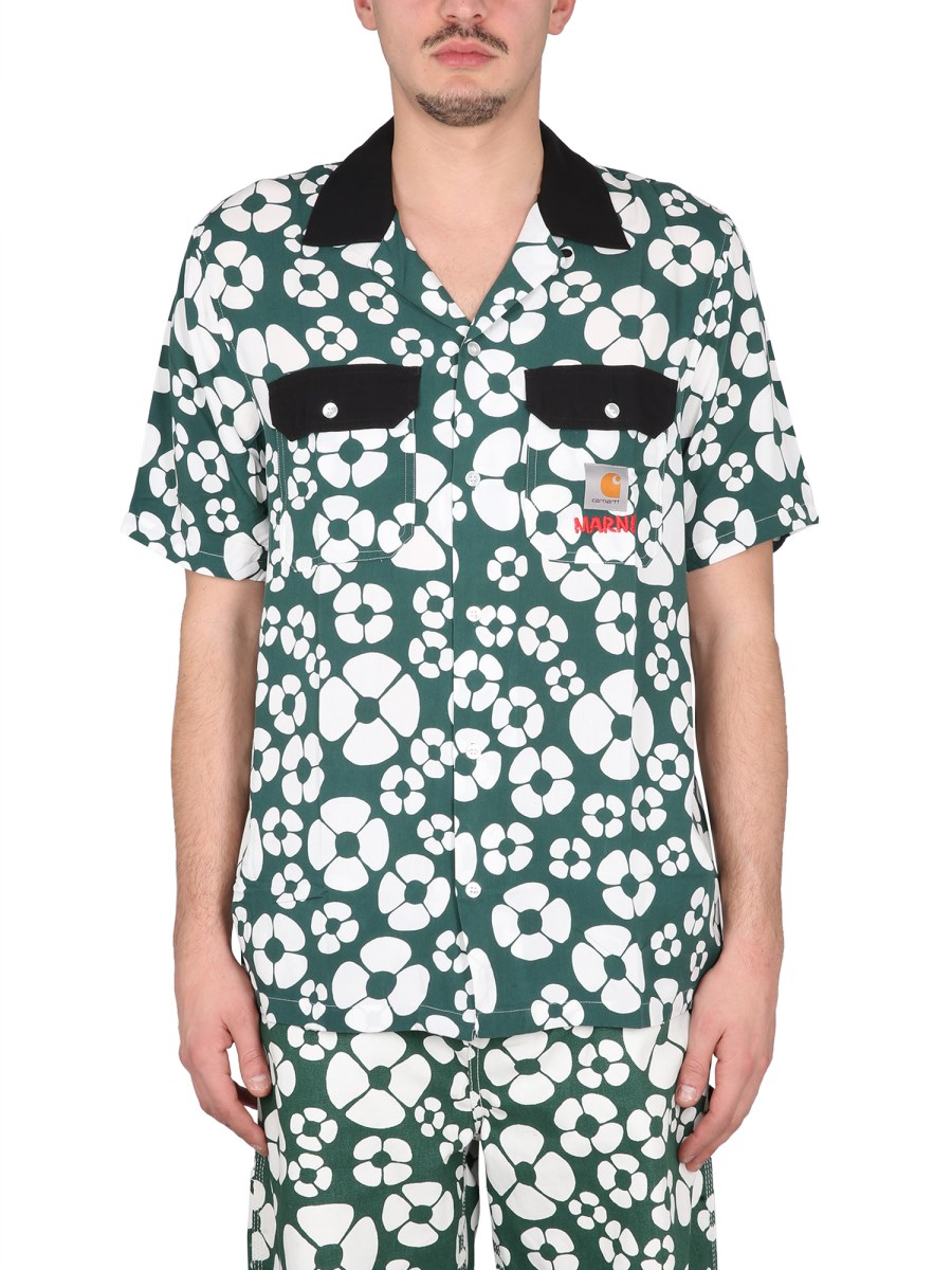 MARNI X CARHARTT WIP - MARNI X CARHARTT WIP FLORAL SHIRT 