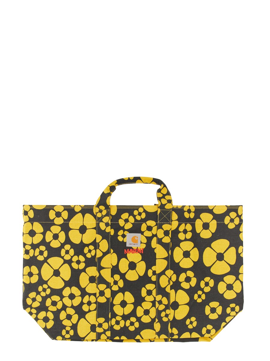 MARNI X CARHARTT WIP - YELLOW SHOPPING BAG - Eleonora Bonucci