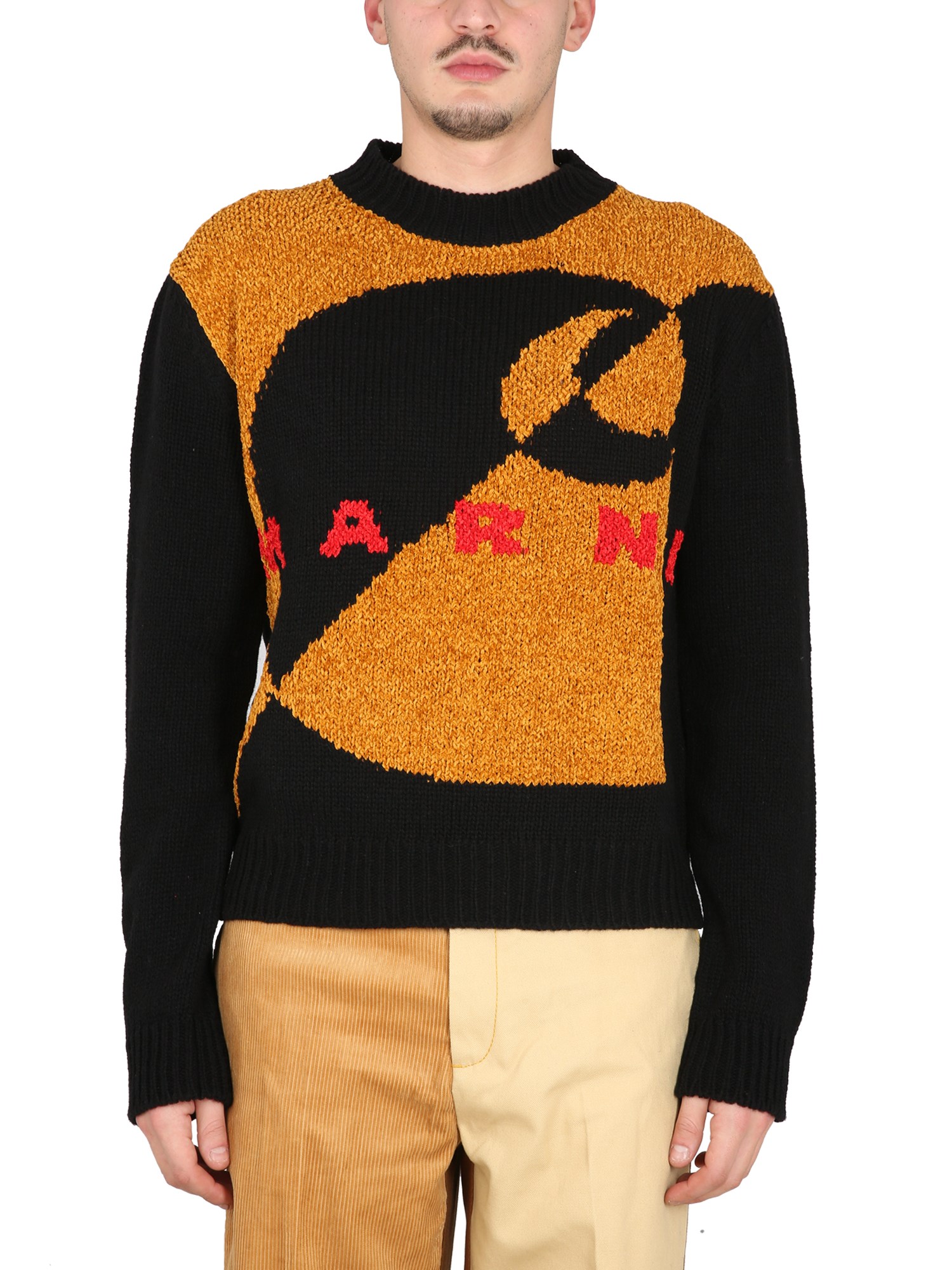 Shop Marni X Carhartt Wip Wool And Silk Sweater In Multicolour