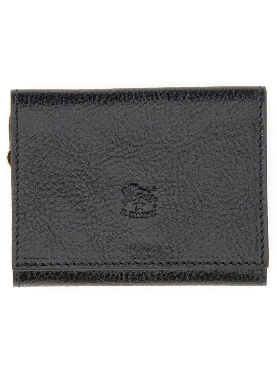 IL BISONTE - HERITAGE LEATHER WALLET WITH LOGO - Eleonora Bonucci