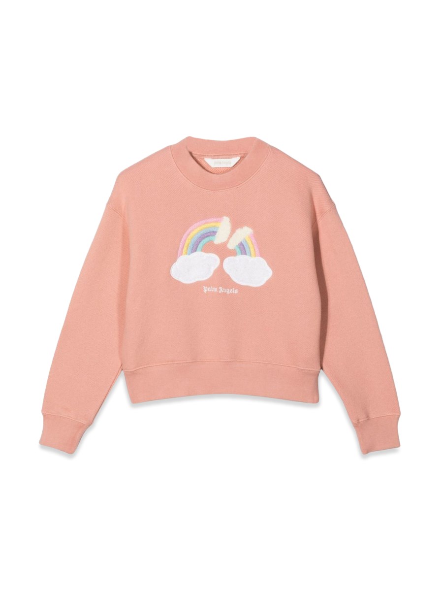 PALM ANGELS RAINBOW CREWNECK