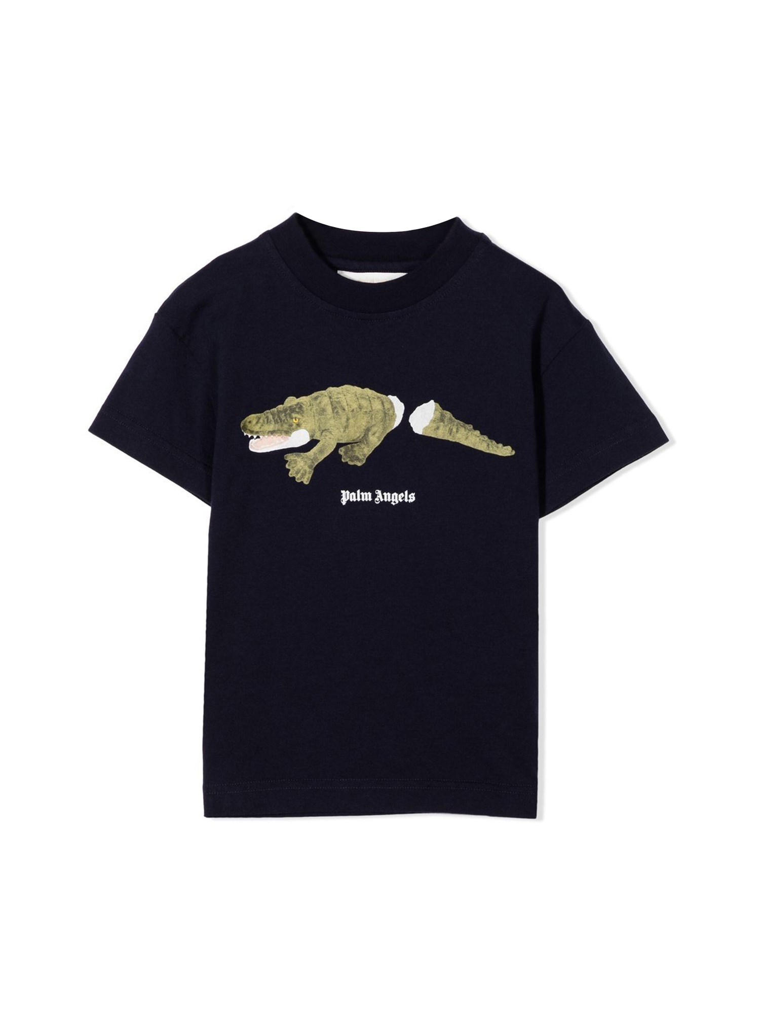 CROCODILE T-SHIRT in blue - Palm Angels® Official