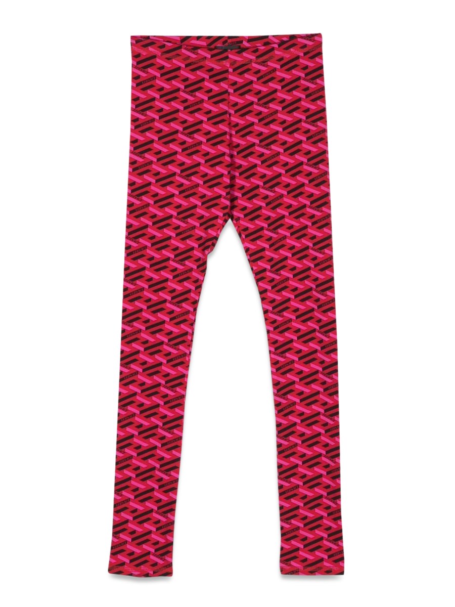 Buy Versace Greca Band Legging In Purple - Dark Orchid At 40% Off