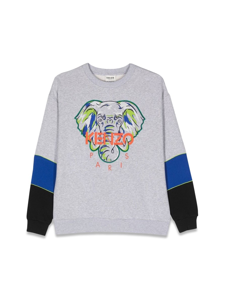 KENZO FELPA GIROCOLLO ELEFANTE