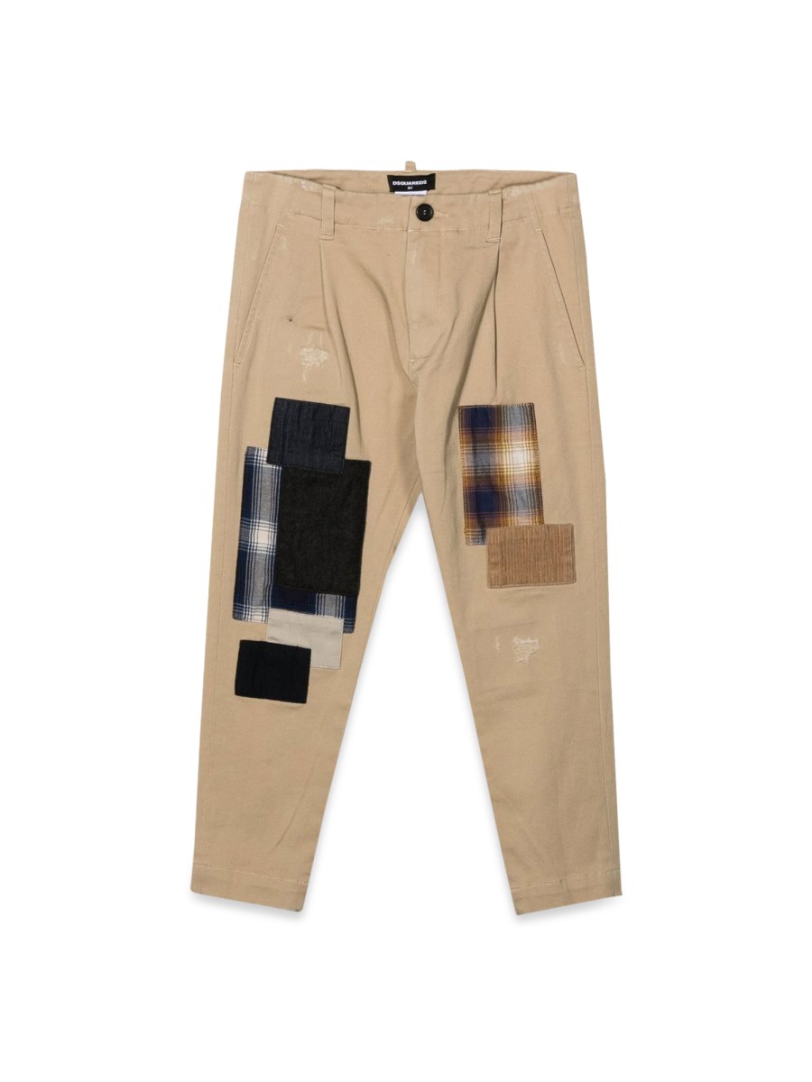 DSQUARED PANTALONI CON PATCH