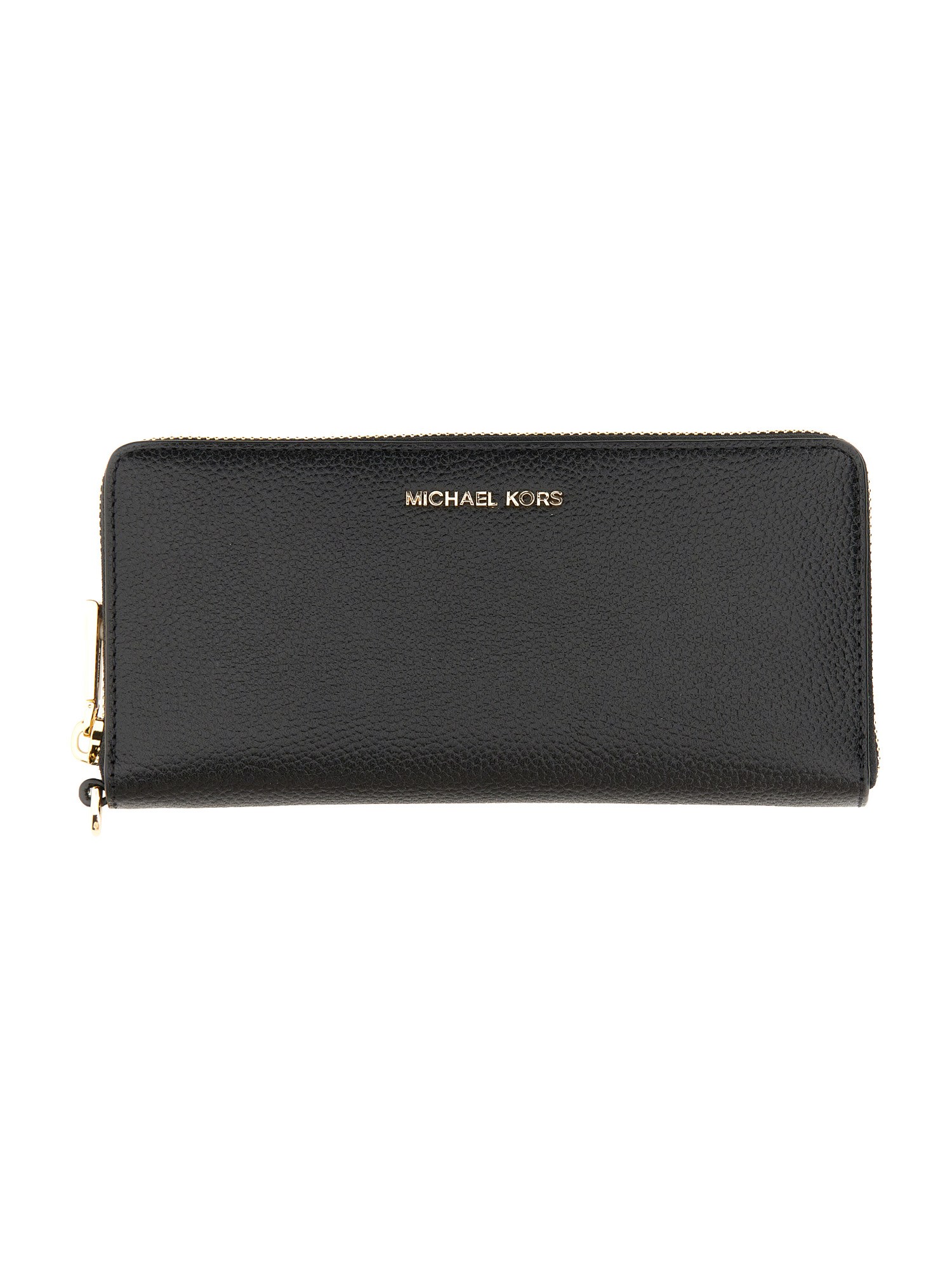 Shop Michael Michael Kors Continental Jet Set Travel Wallet In Black