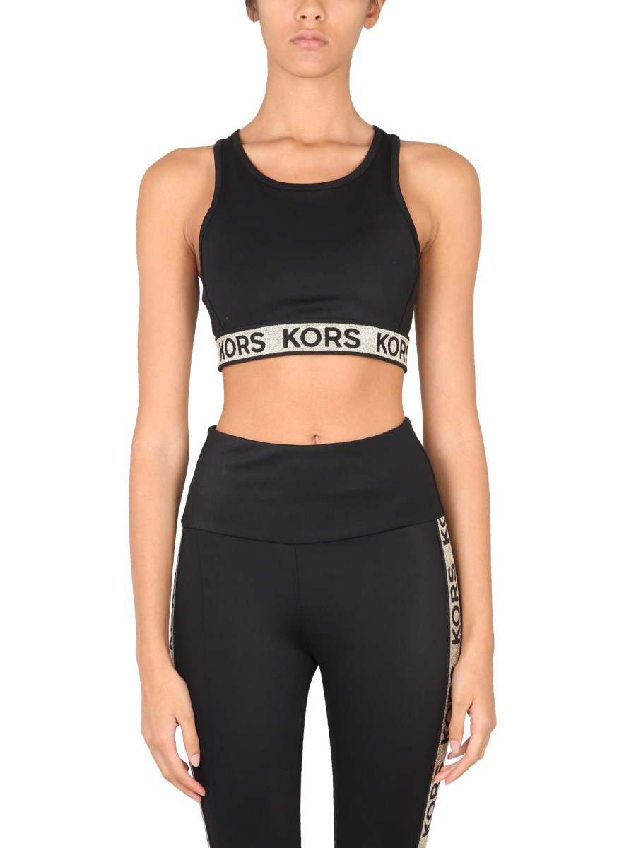 MICHAEL BY MICHAEL KORS - NYLON LEGGINGS WITH LOGO - Eleonora Bonucci