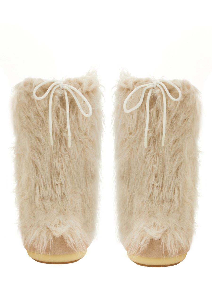 ICON YETI CREAM FAUX-FUR BOOTS