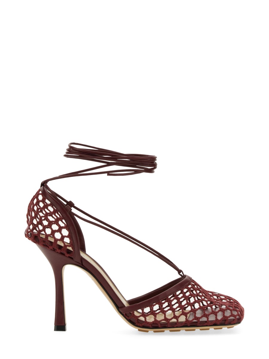 BOTTEGA VENETA SANDALO STRETCH IN MESH E NAPPA