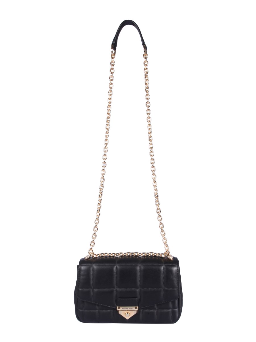 Sale MICHAEL BY MICHAEL KORS Leather POCHETTE CHAIN Bag Black -20% Off Elsa  Boutique