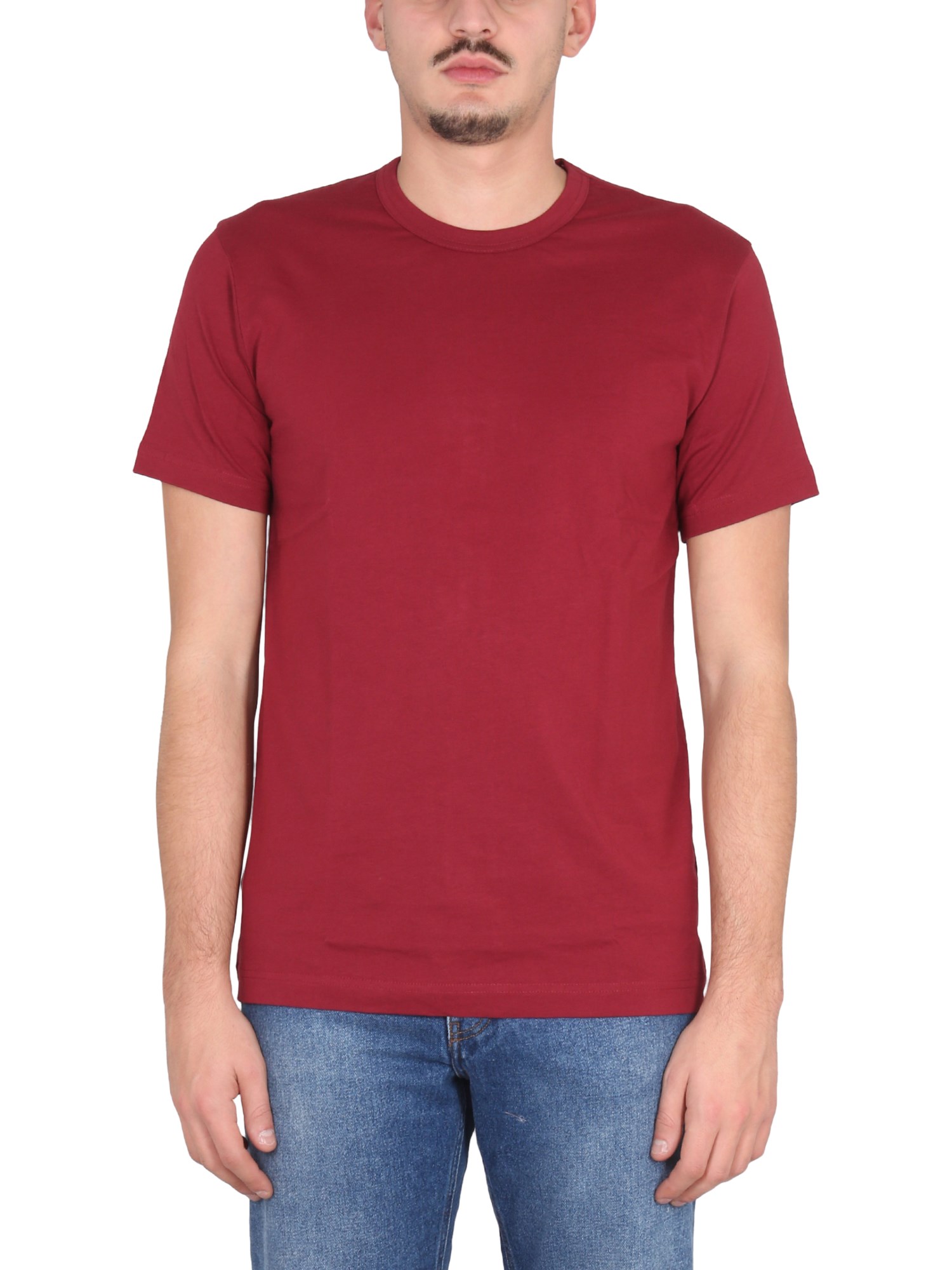 Comme des garçons shop t shirt bordeaux