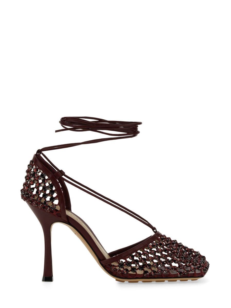 BOTTEGA VENETA SANDALO STRETCH IN MESH E NAPPA