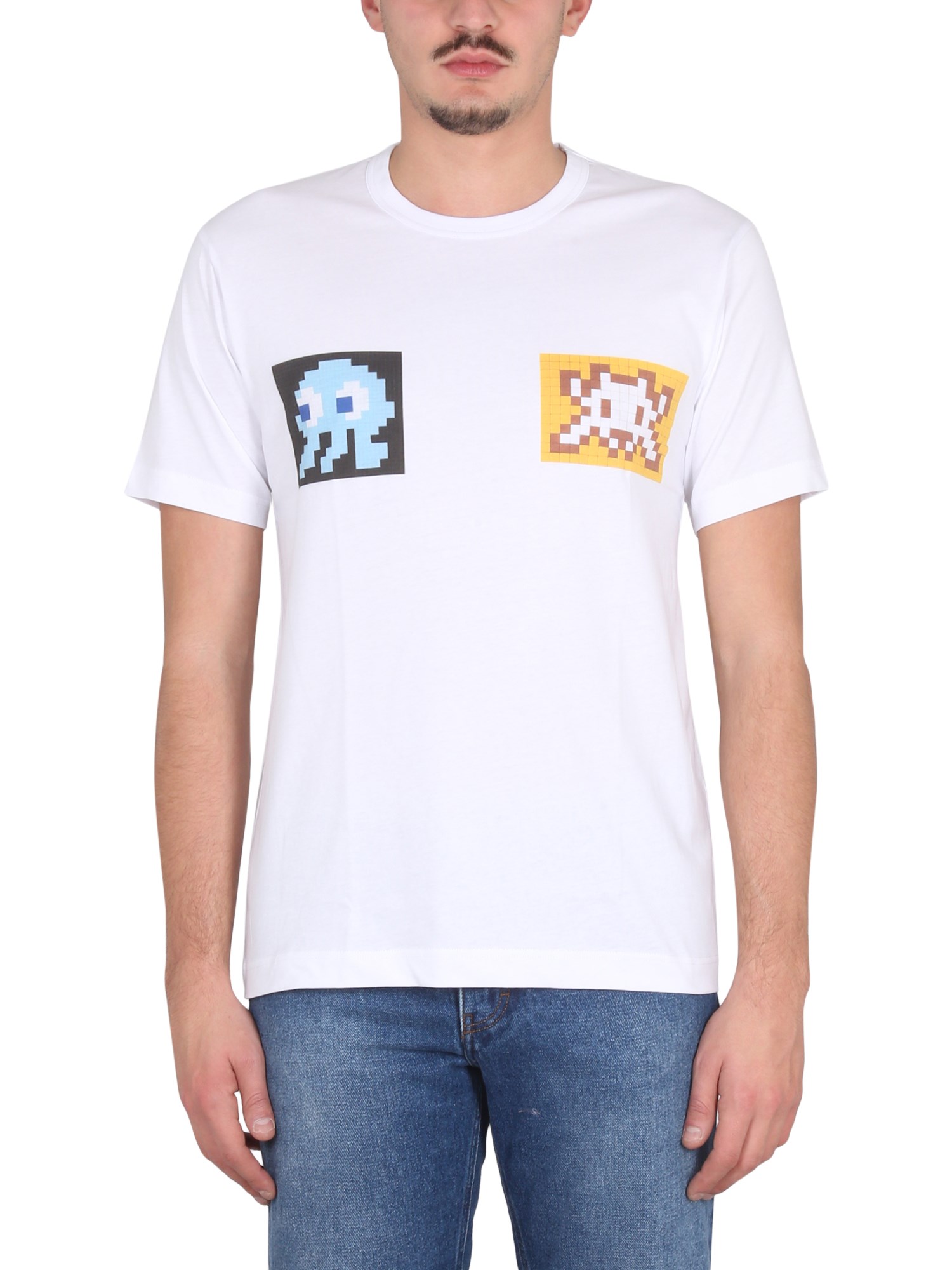 Shop Comme Des Garçons Shirt Crewneck T-shirt In White
