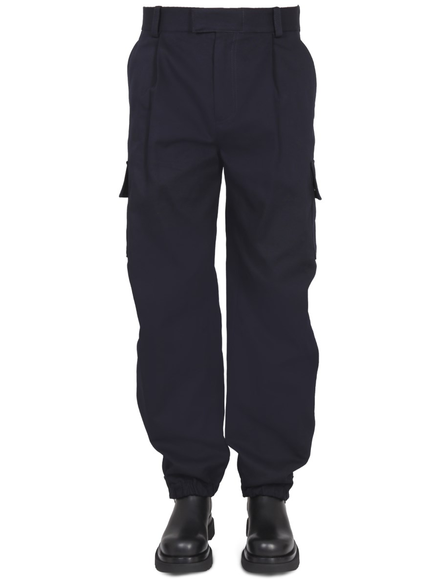 BOTTEGA VENETA - DOUBLE COTTON CANVAS CARGO PANTS - Eleonora Bonucci