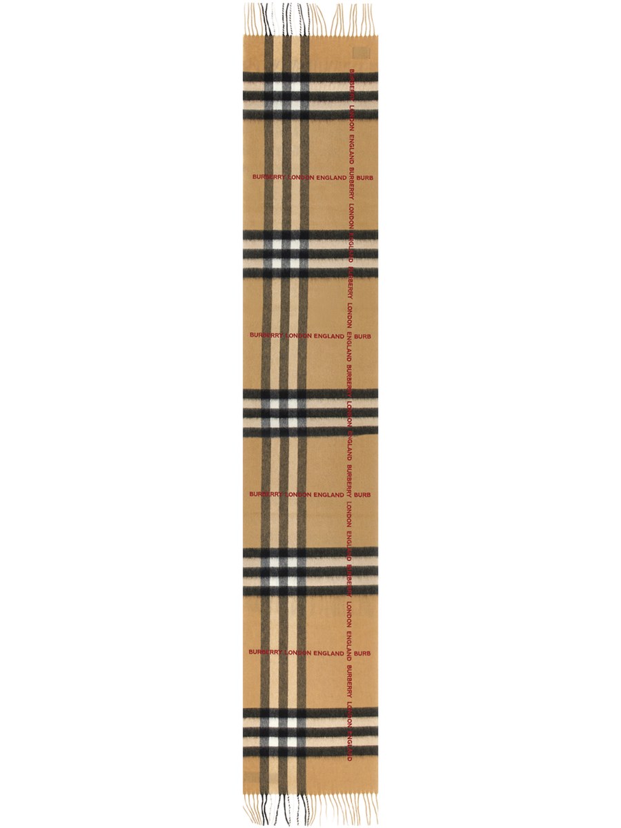 BURBERRY CASHMERE SCARF WITH TARTAN PATTERN Eleonora Bonucci