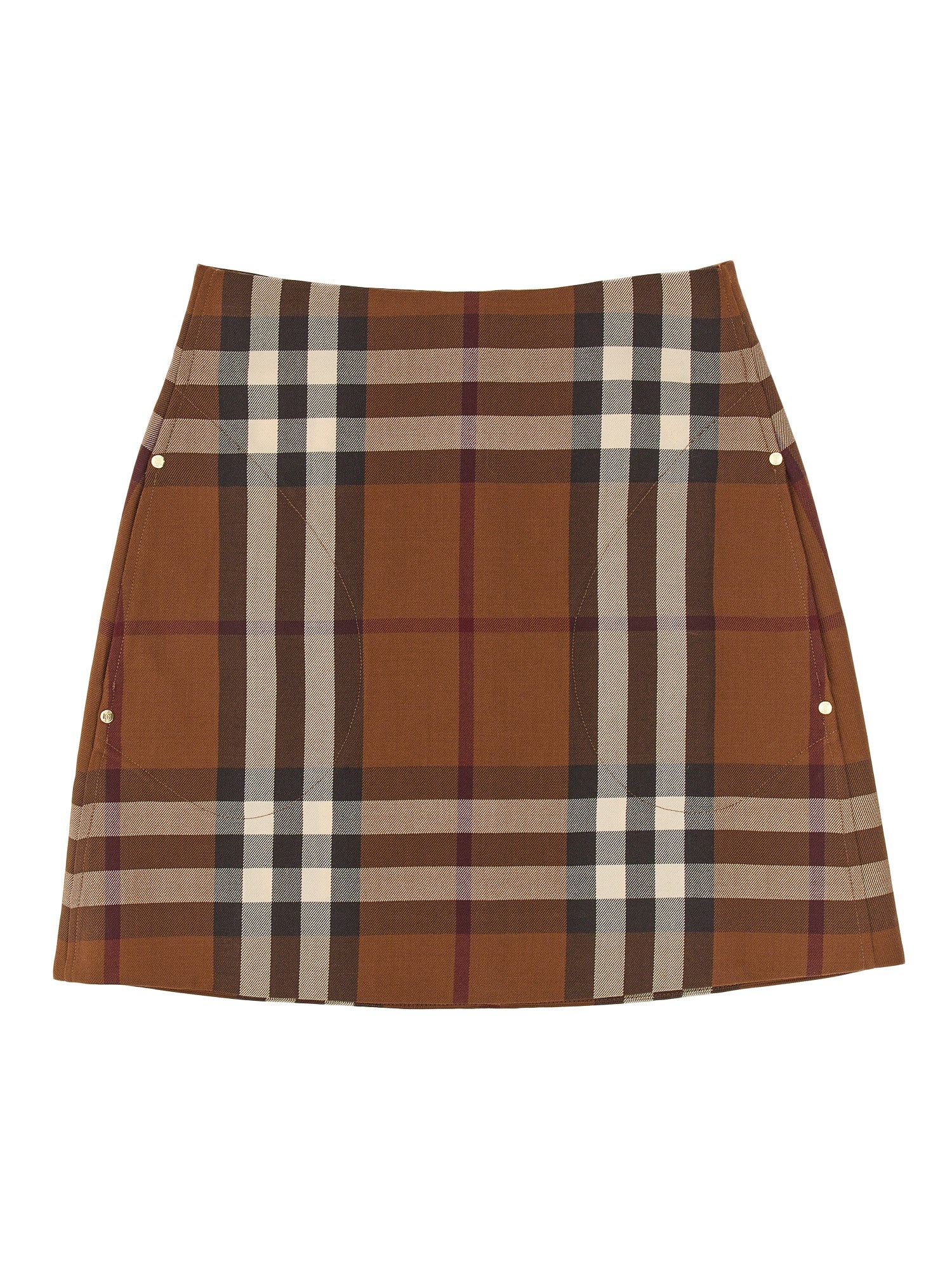 burberry mini skirt with tartan pattern