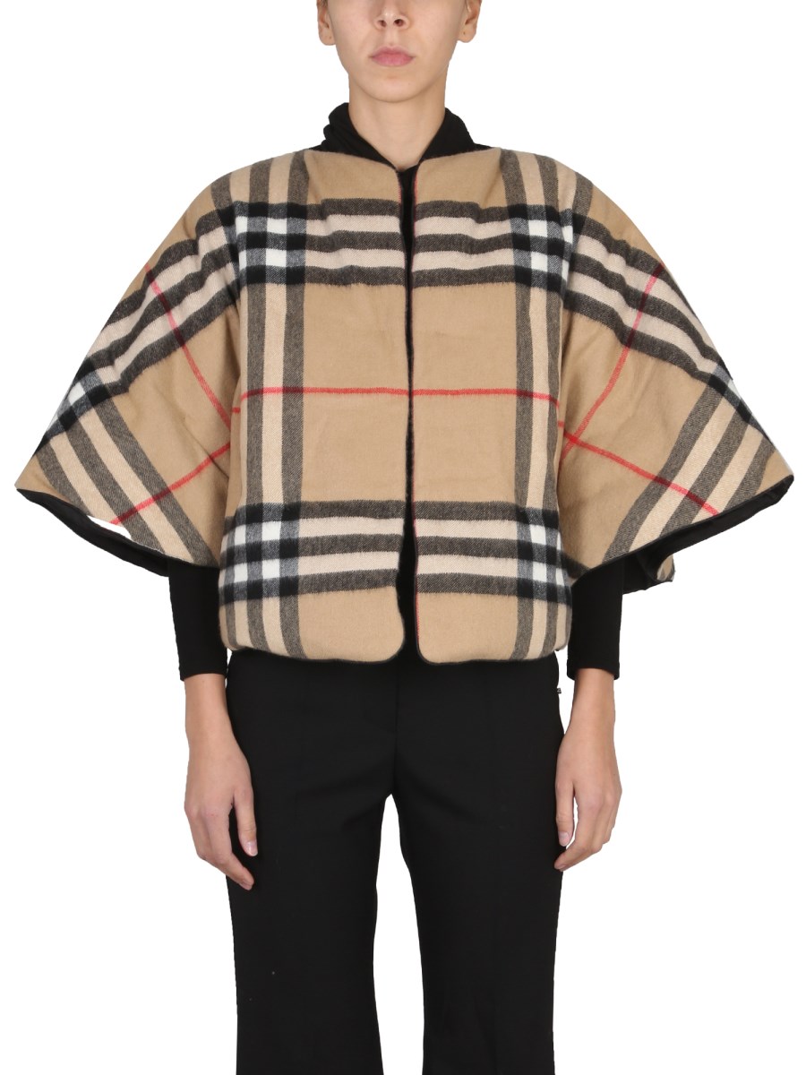 Burberry best sale print poncho