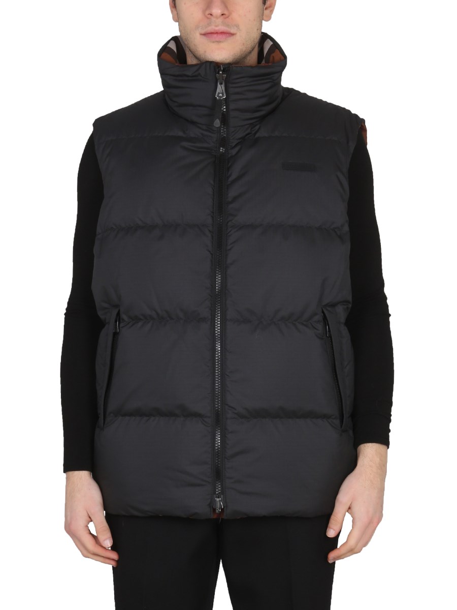 BURBERRY GILET REVERSIBILE IN TESSUTO TECNICO