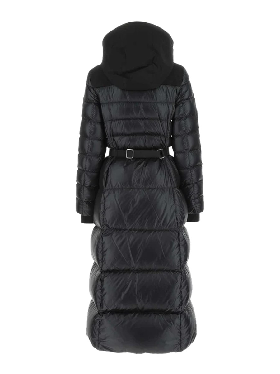 Burberry Hunbridge Hooded Down Coat in Black