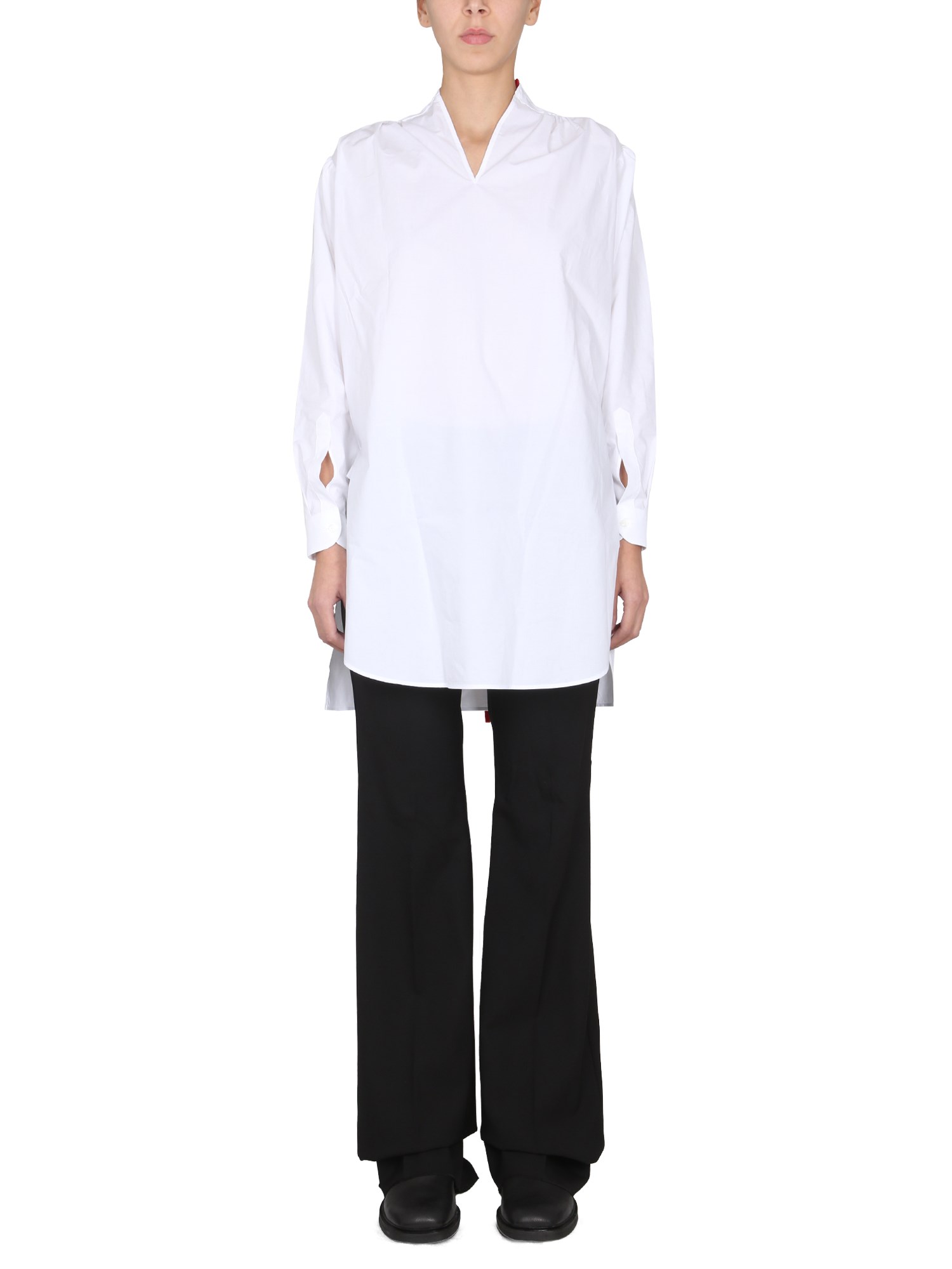 Shop Raf Simons Cotton Shirt In White