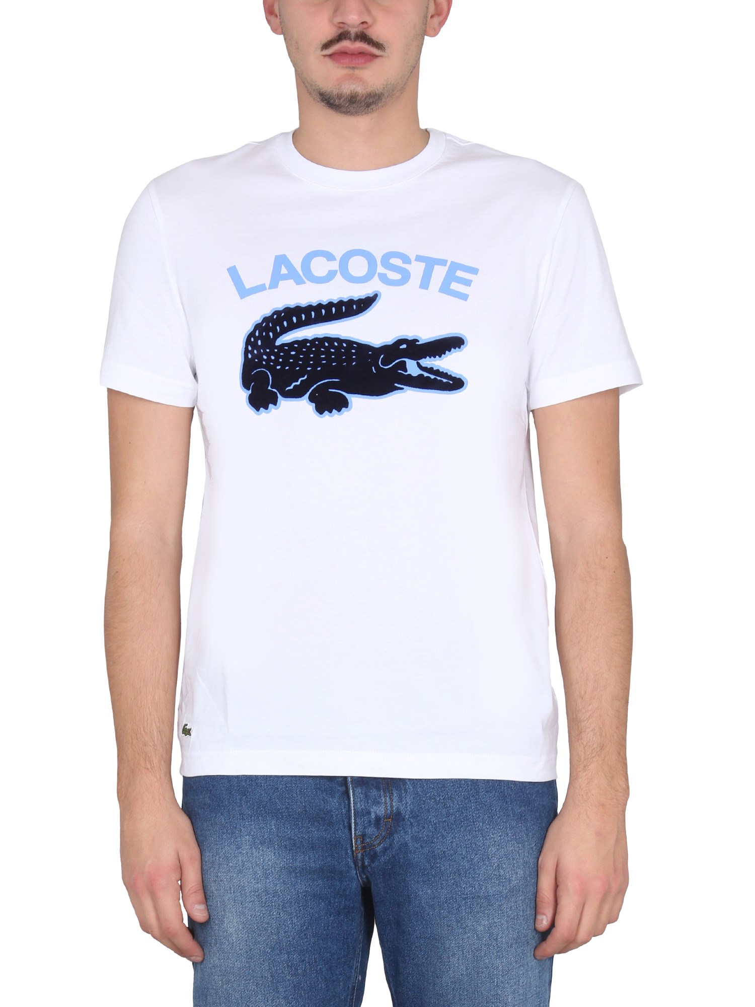 Shop Lacoste T-shirt With Logo In White