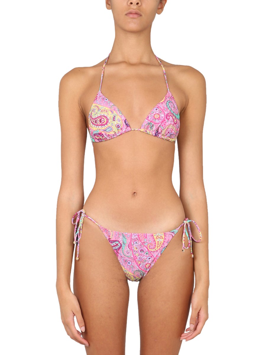 ETRO LIQUID PAISLEY BEACH BIKINI Eleonora Bonucci