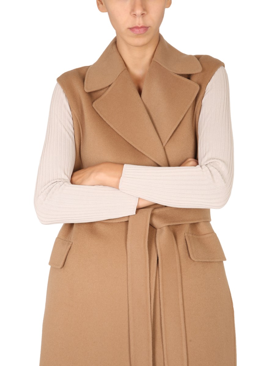 Max mara sleeveless coat on sale