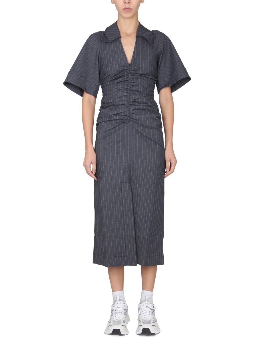GANNI - DRAPED DRESS - Eleonora Bonucci
