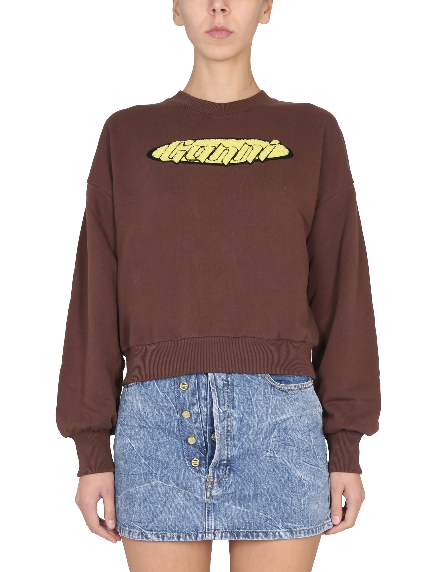 【GANNI / ガニー】 Isoli Artwork Sweatshirt GANNI / ガニー】 Isoli Artwork Sweatshirt