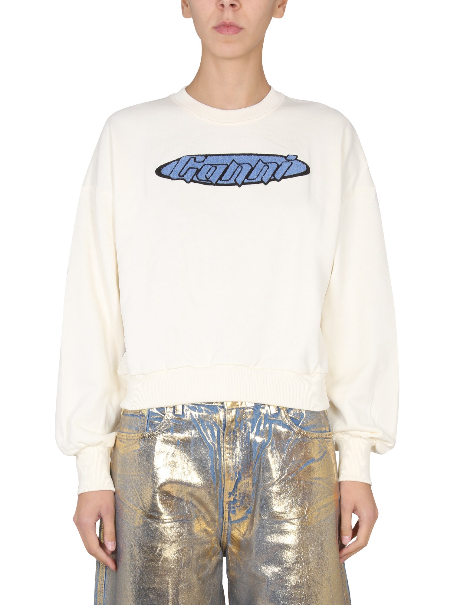 GANNI ARTWORK SWEATSHIRT