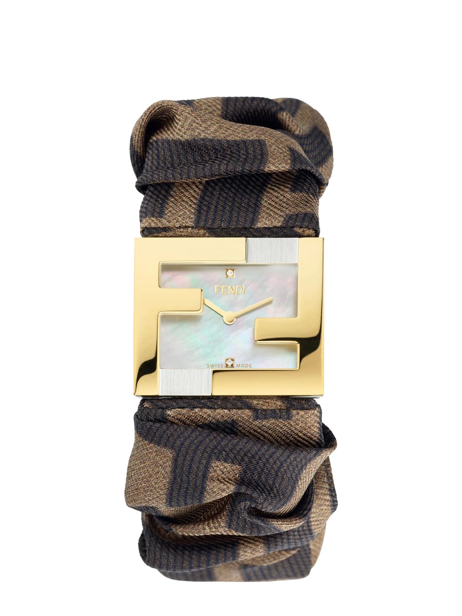 FENDI RECTANGULAR BEZEL WATCH FF FENDI MANIA BAGUETTE Eleonora