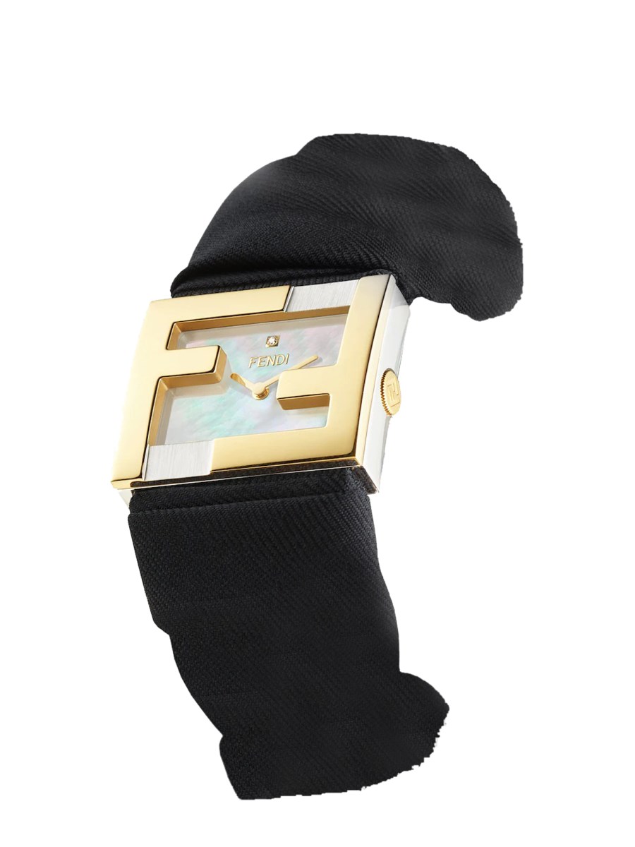 FENDI - RECTANGULAR BEZEL WATCH FF FENDI MANIA BAGUETTE - Eleonora