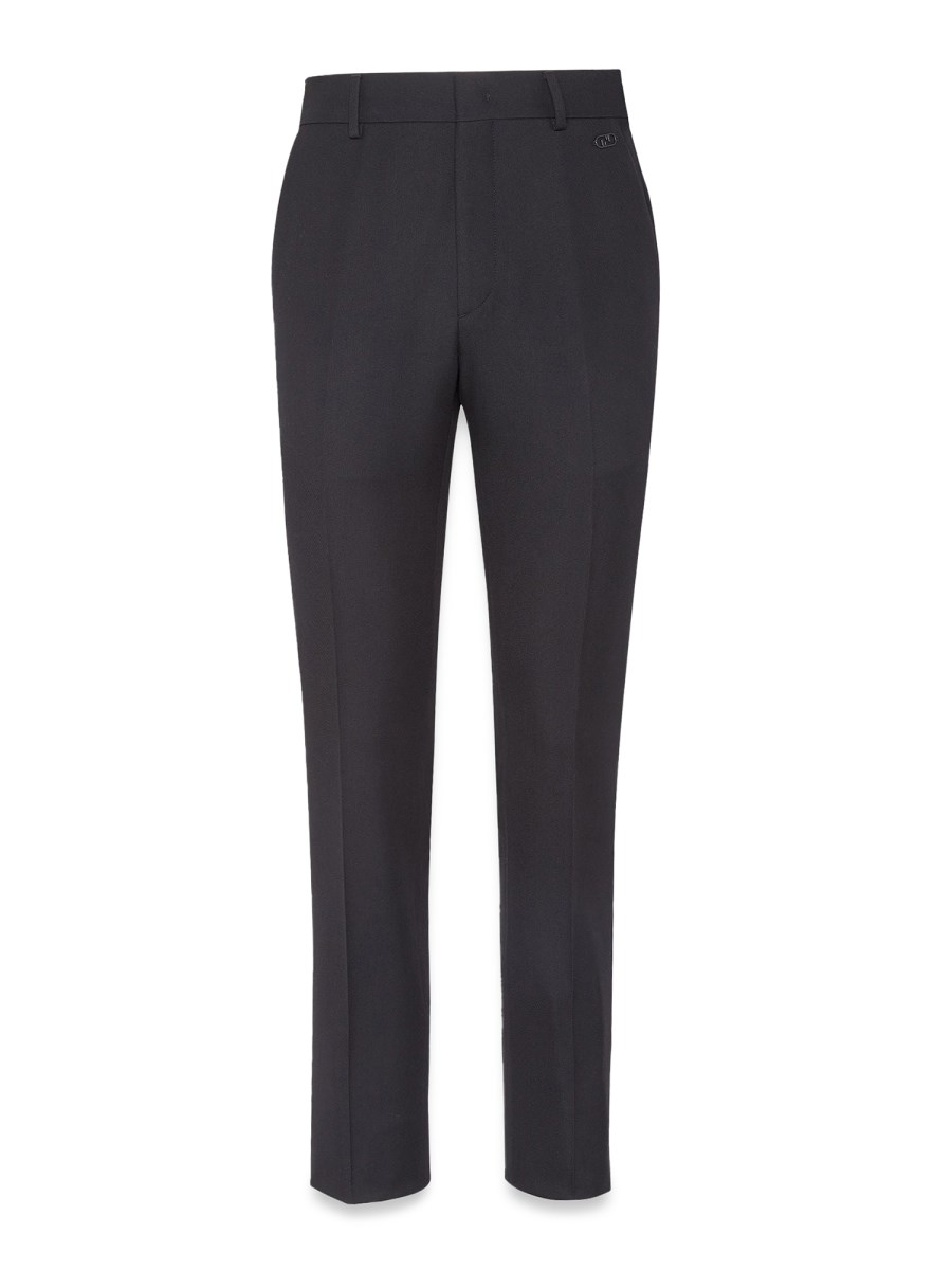 FENDI PANTALONE REGULAR FIT IN LANA