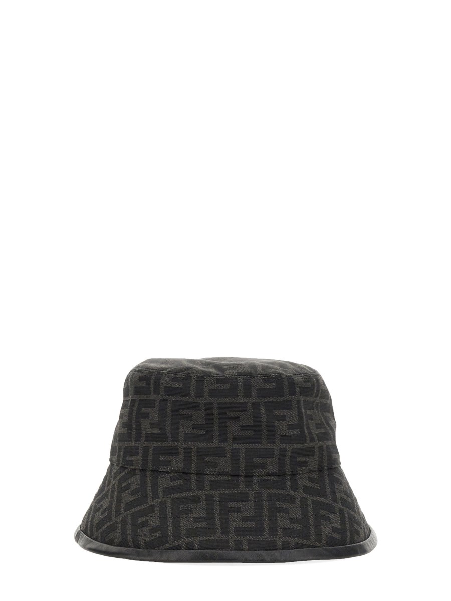 Men's Ff Fabric Bucket Hat by Fendi