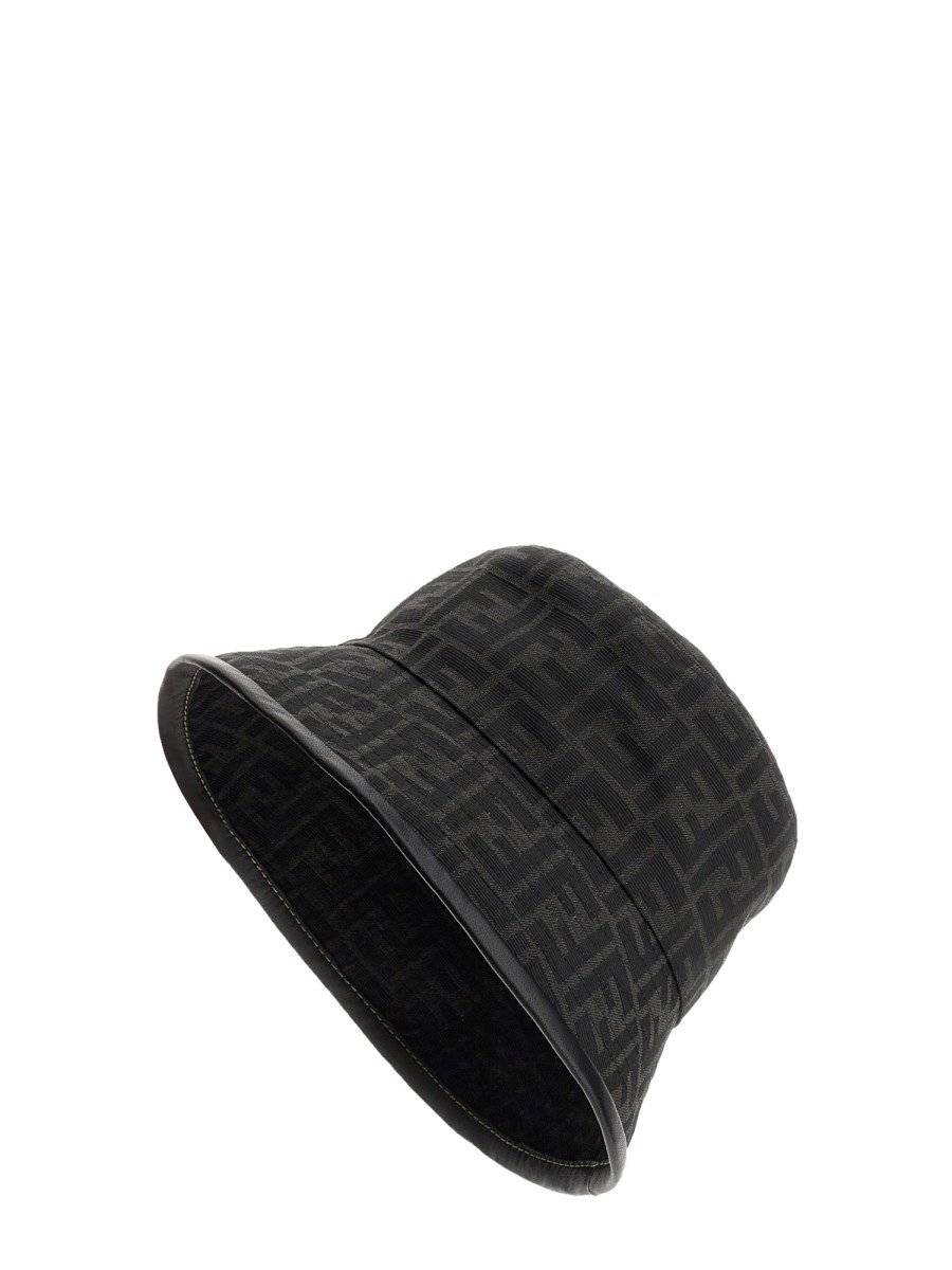 FENDI FF JACQUARD FABRIC BUCKET HAT Eleonora Bonucci