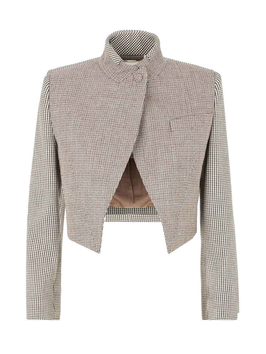 FENDI HOUNDSTOOTH WOOL SHORT JACKET Eleonora Bonucci