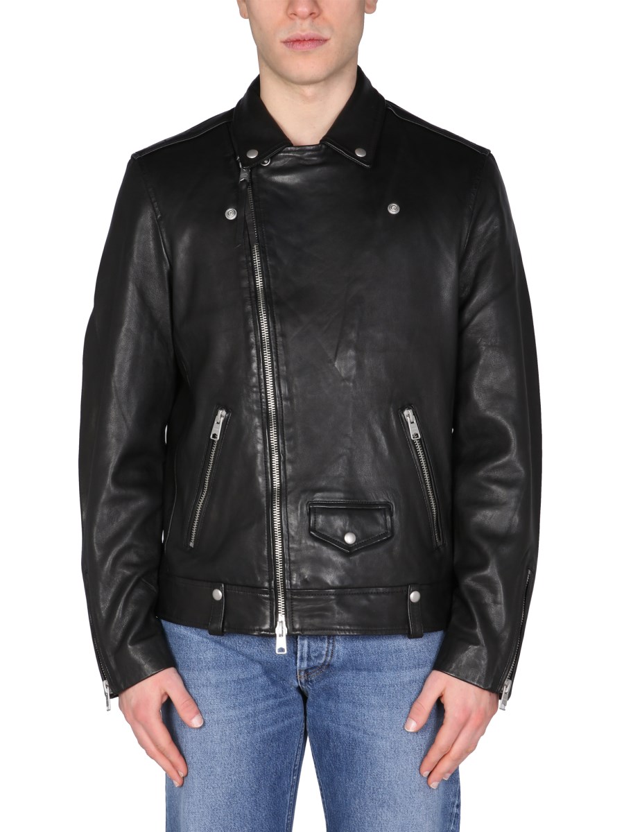 All saints shop ace leather jacket