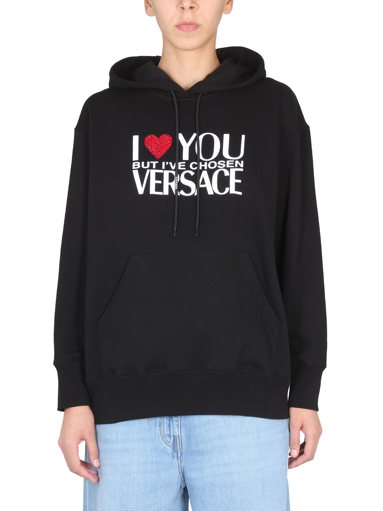 Versace Cotton Knitwear In Black