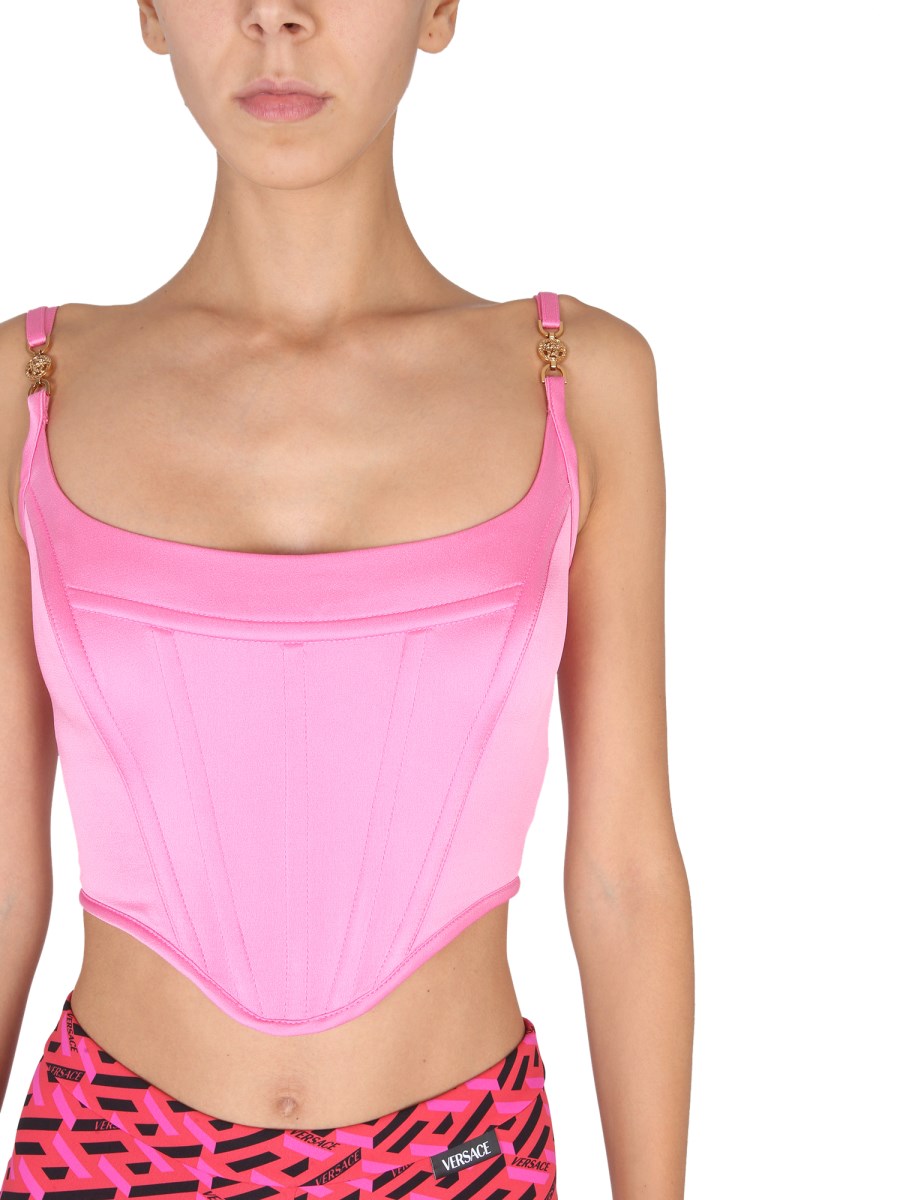 Pink store versace top