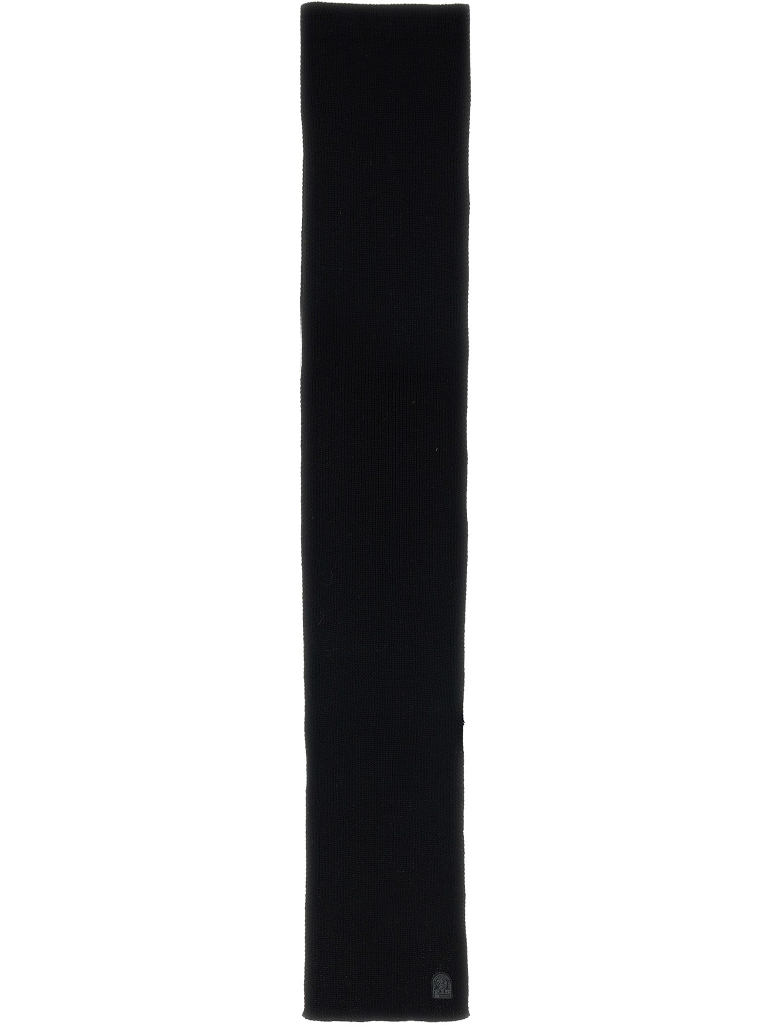 Parajumpers Ribbed Knit Scarf In Black