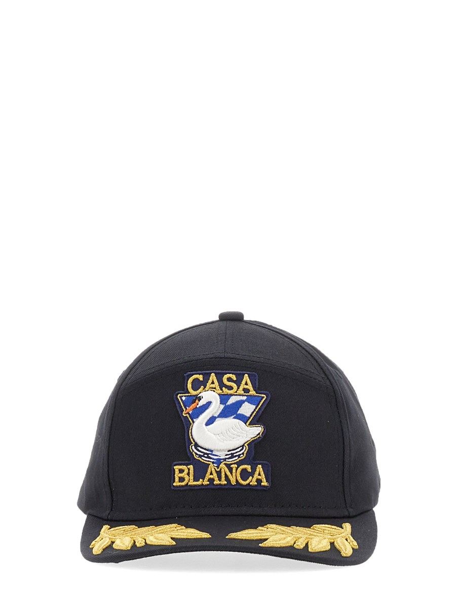 CASABLANCA - PAR AVION BASEBALL CAP IN ORGANIC COTTON - Eleonora