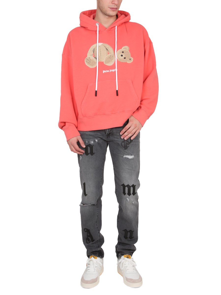 Palm Angels, Teddy Hoodie Red