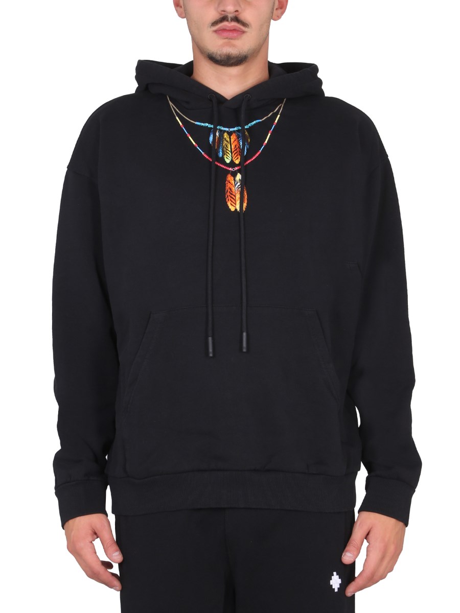 Felpa con clearance cappuccio marcelo burlon