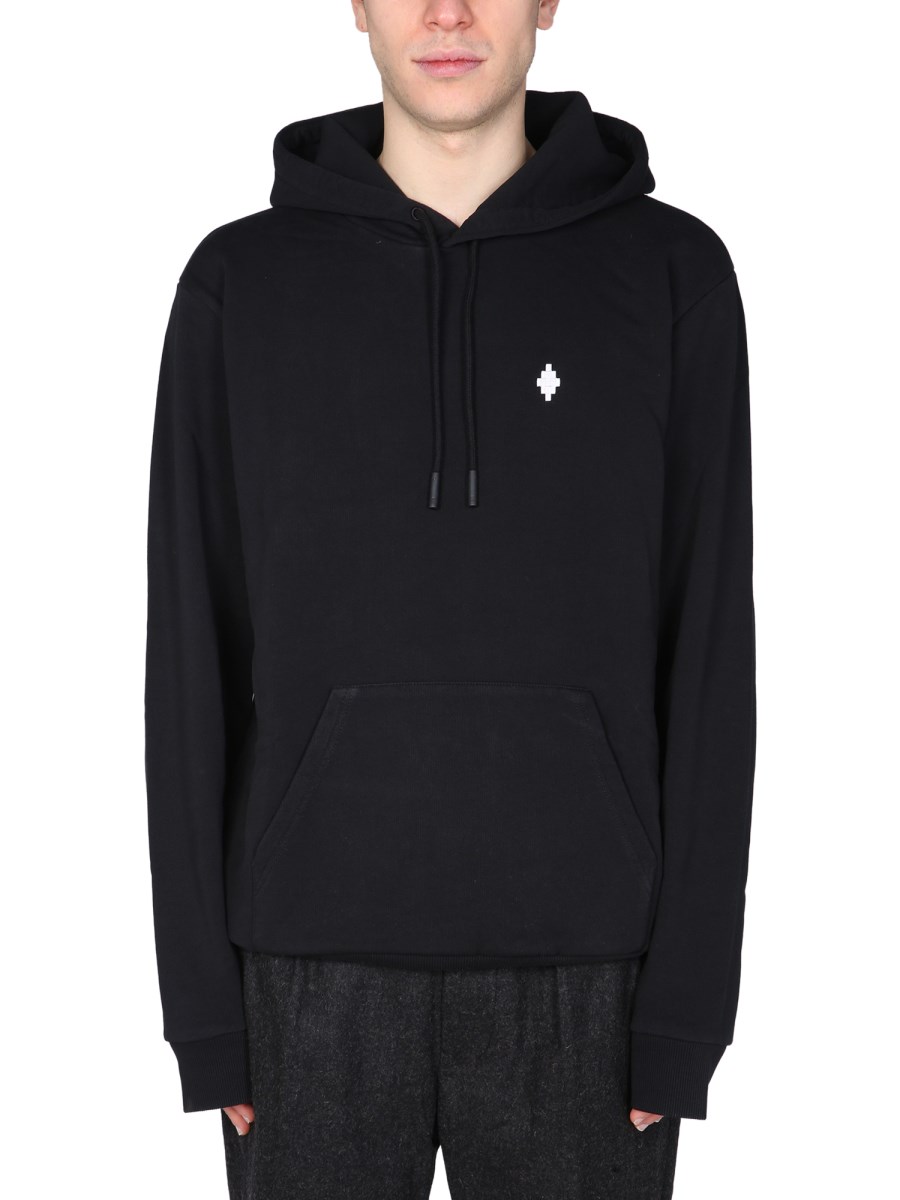 MARCELO BURLON COUNTY OF MILAN FELPA "CROSS" IN COTONE