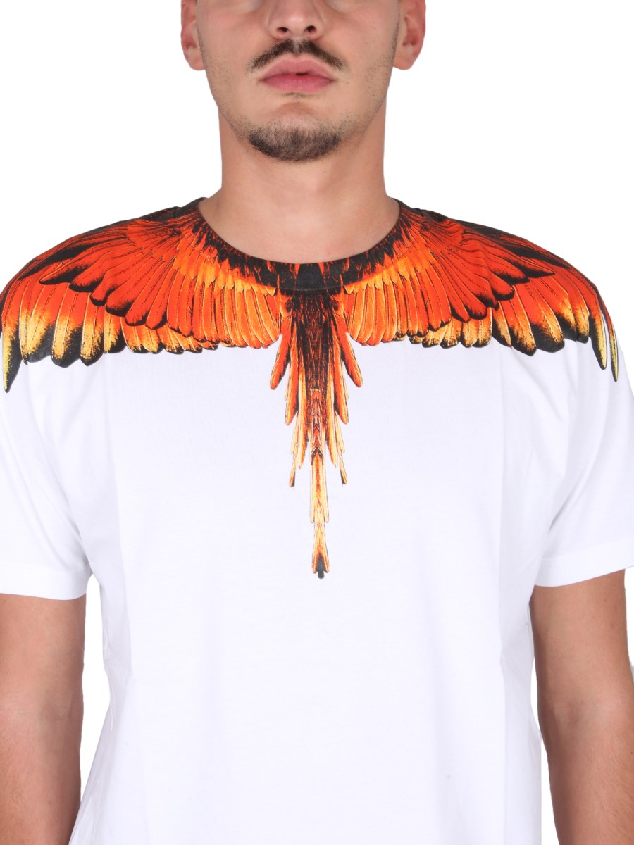 MARCELO BURLON COUNTY OF MILAN - T-SHIRT GIROCOLLO JERSEY DI CON STAMPA - Eleonora Bonucci