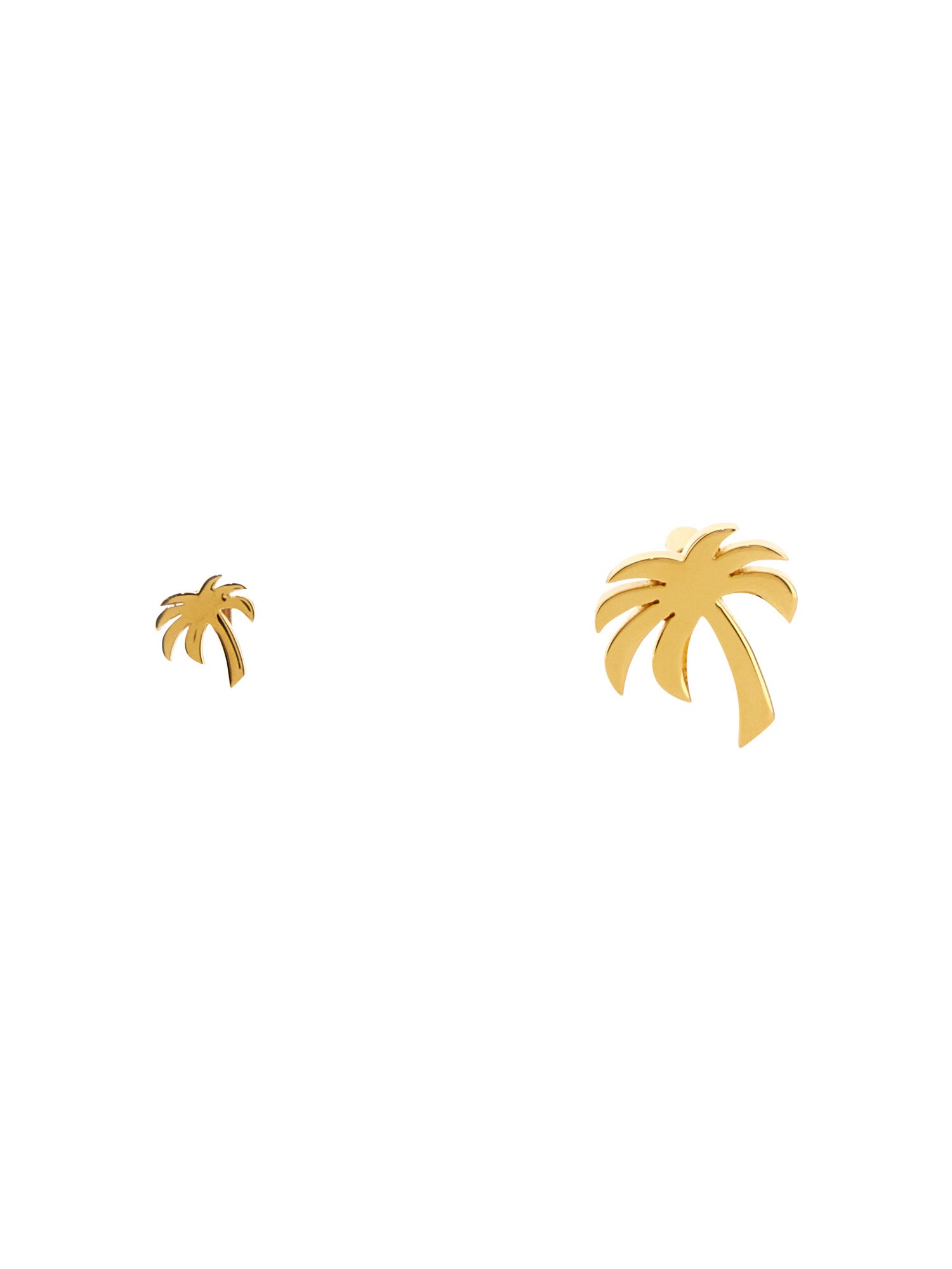 Palm Angels Palm-detail Stud Earrings In Gold