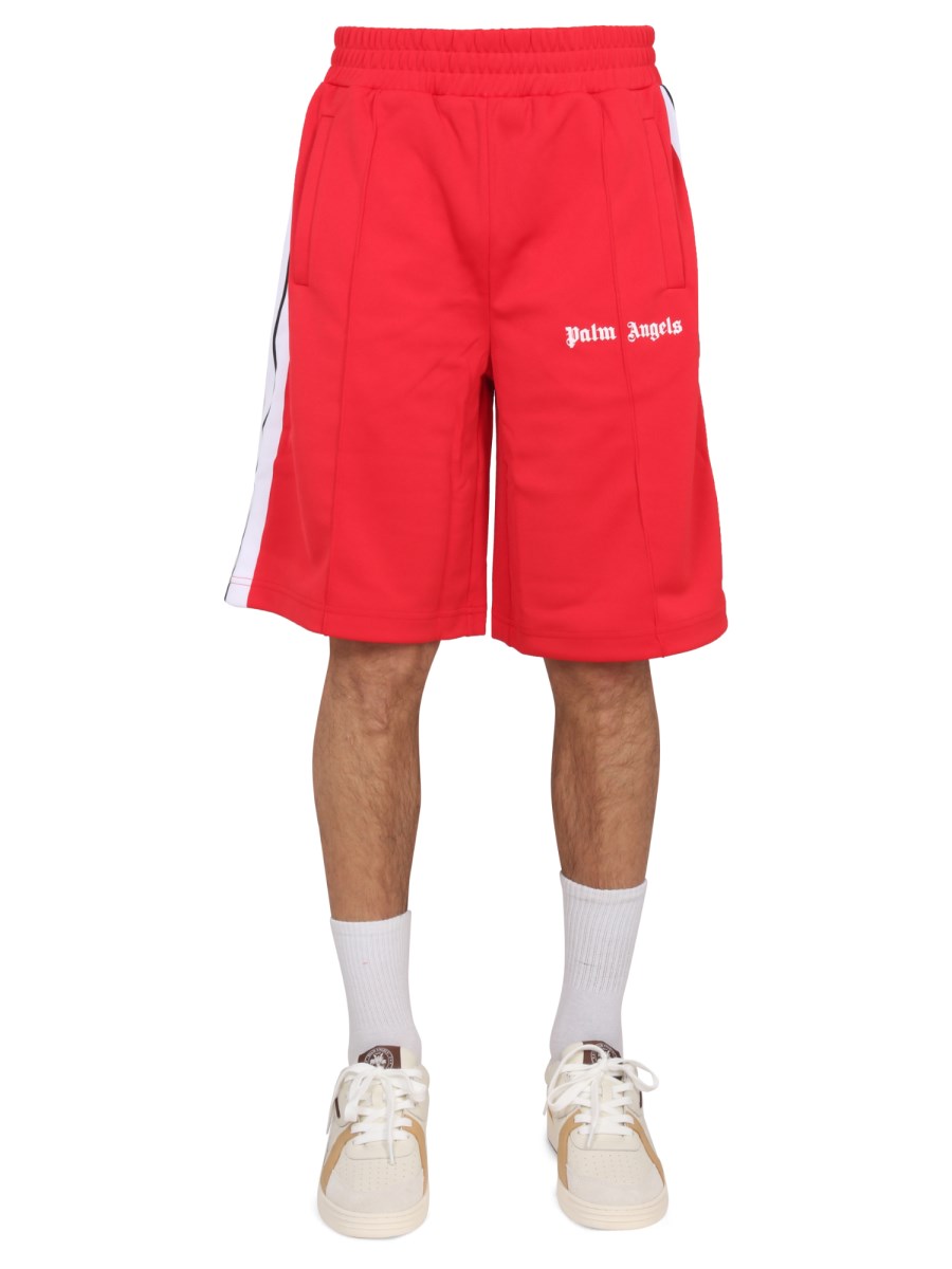 Palm angels red on sale shorts