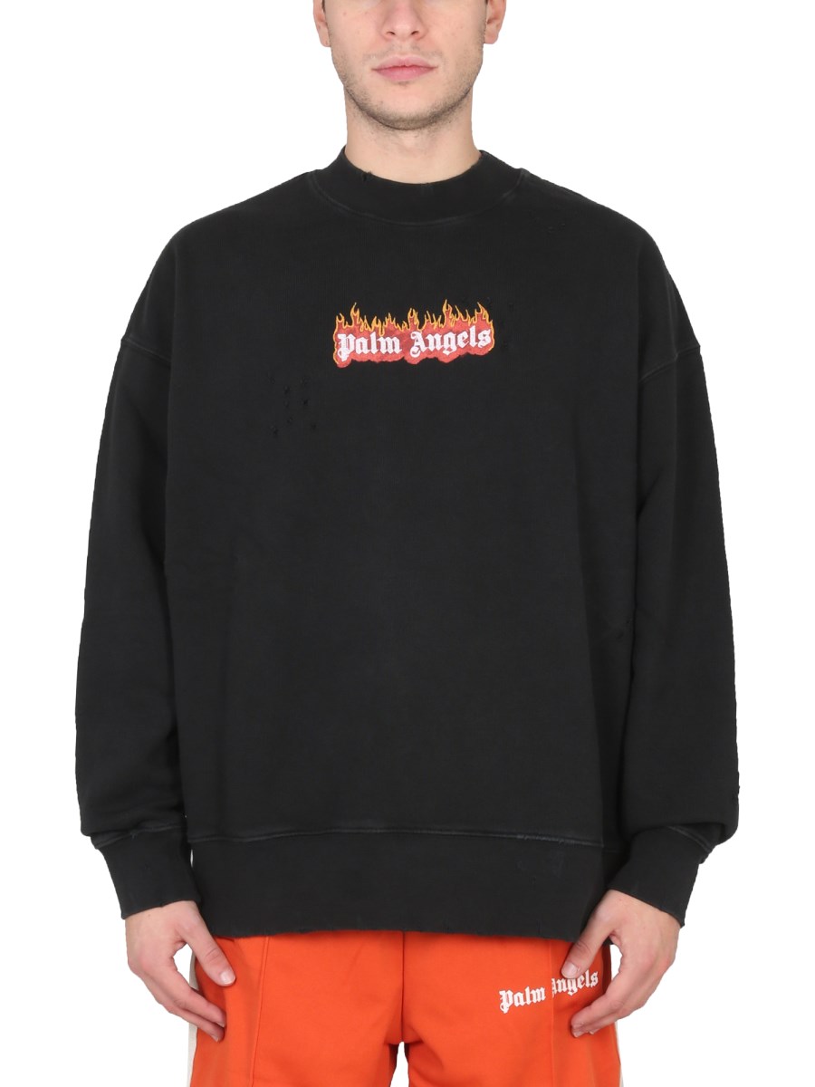 Crewneck sweatshirt with print