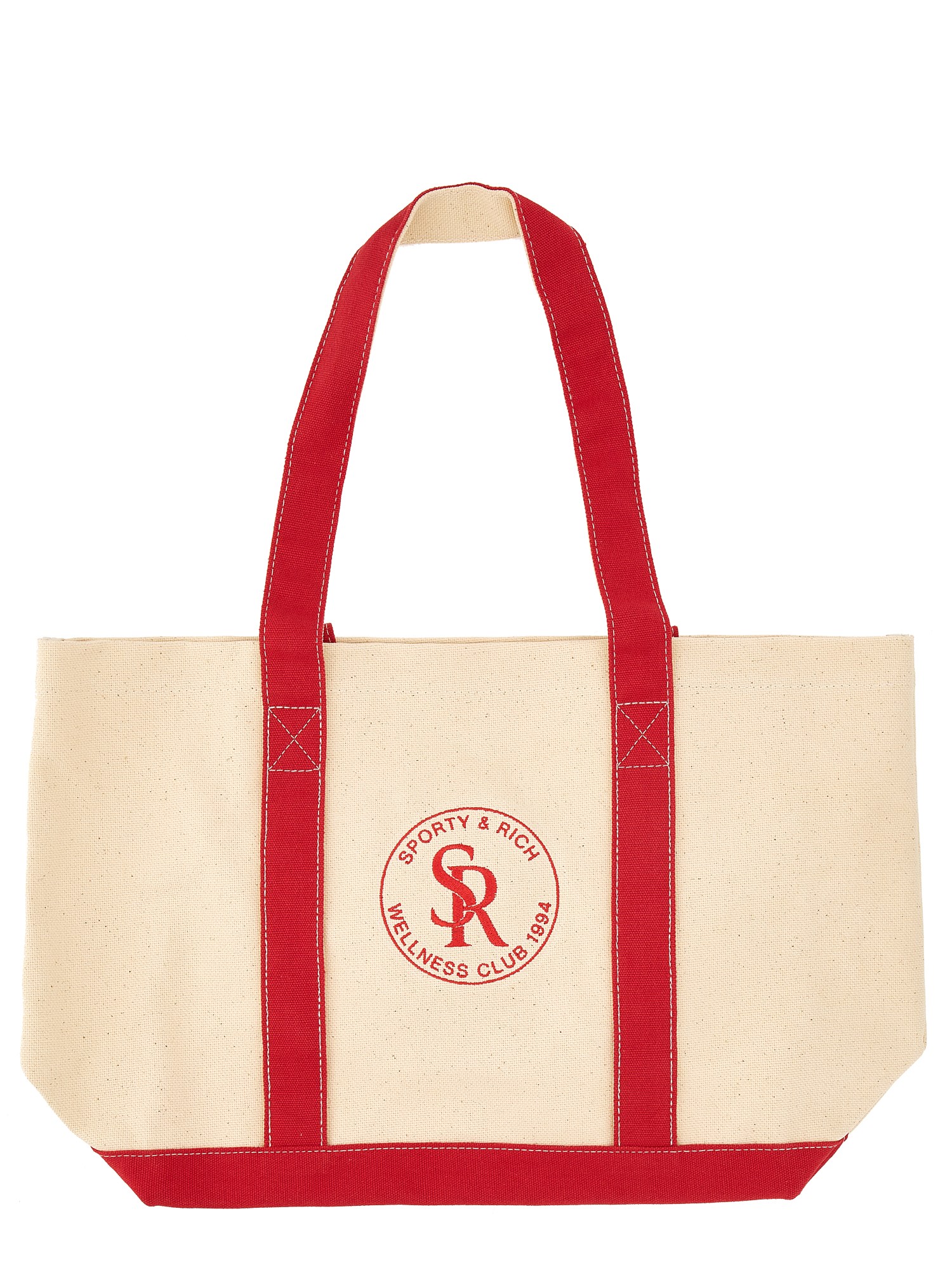SPORTY AND RICH TOTE BAG WITH LOGO